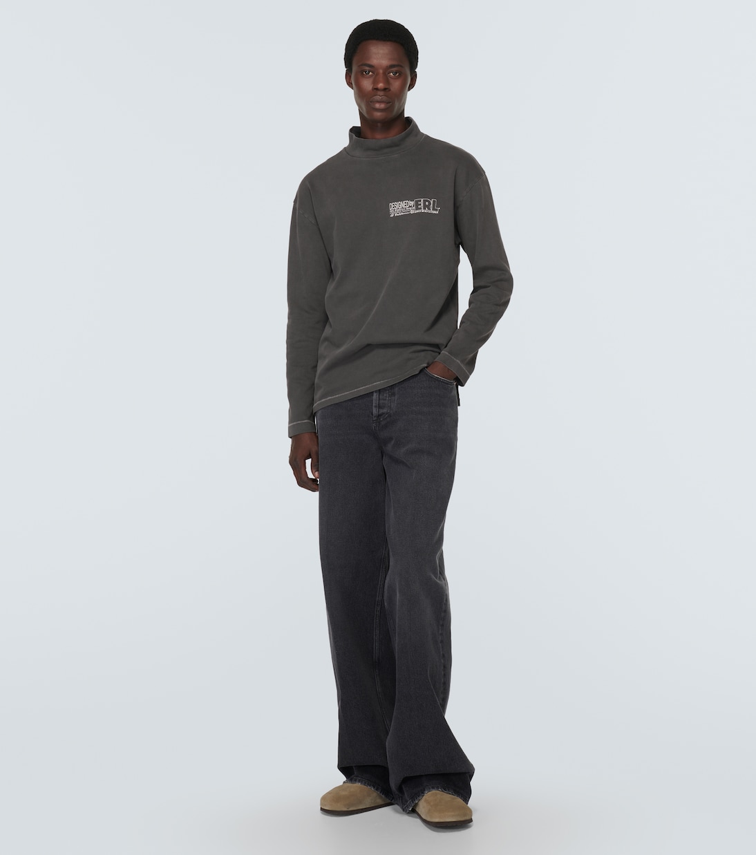 Felpa in jersey di cotone con stampa | ERL