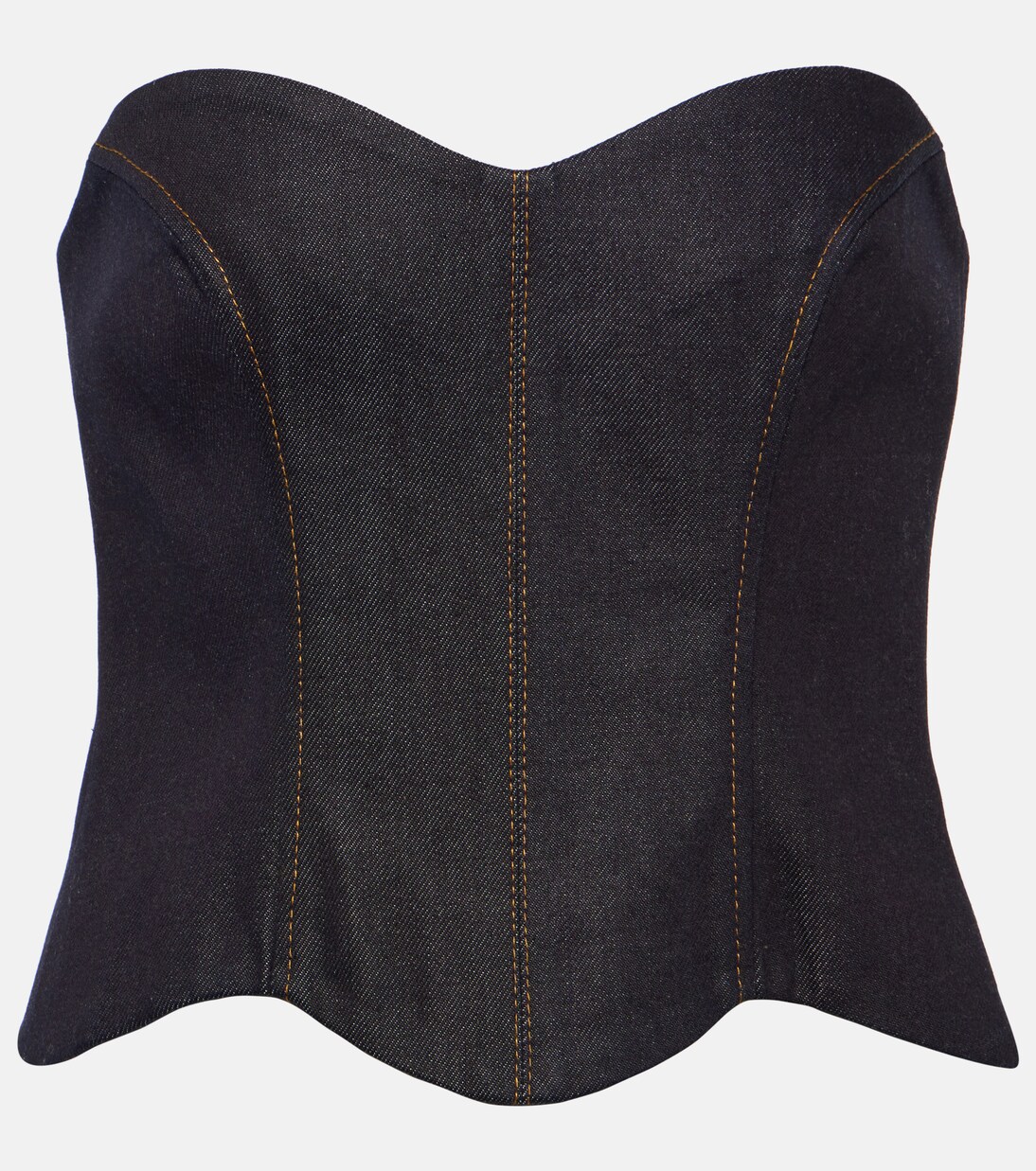 Bustier-Top Hyn aus Denim | Aya Muse