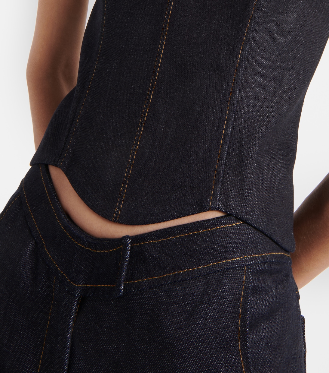 Bustier-Top Hyn aus Denim | Aya Muse