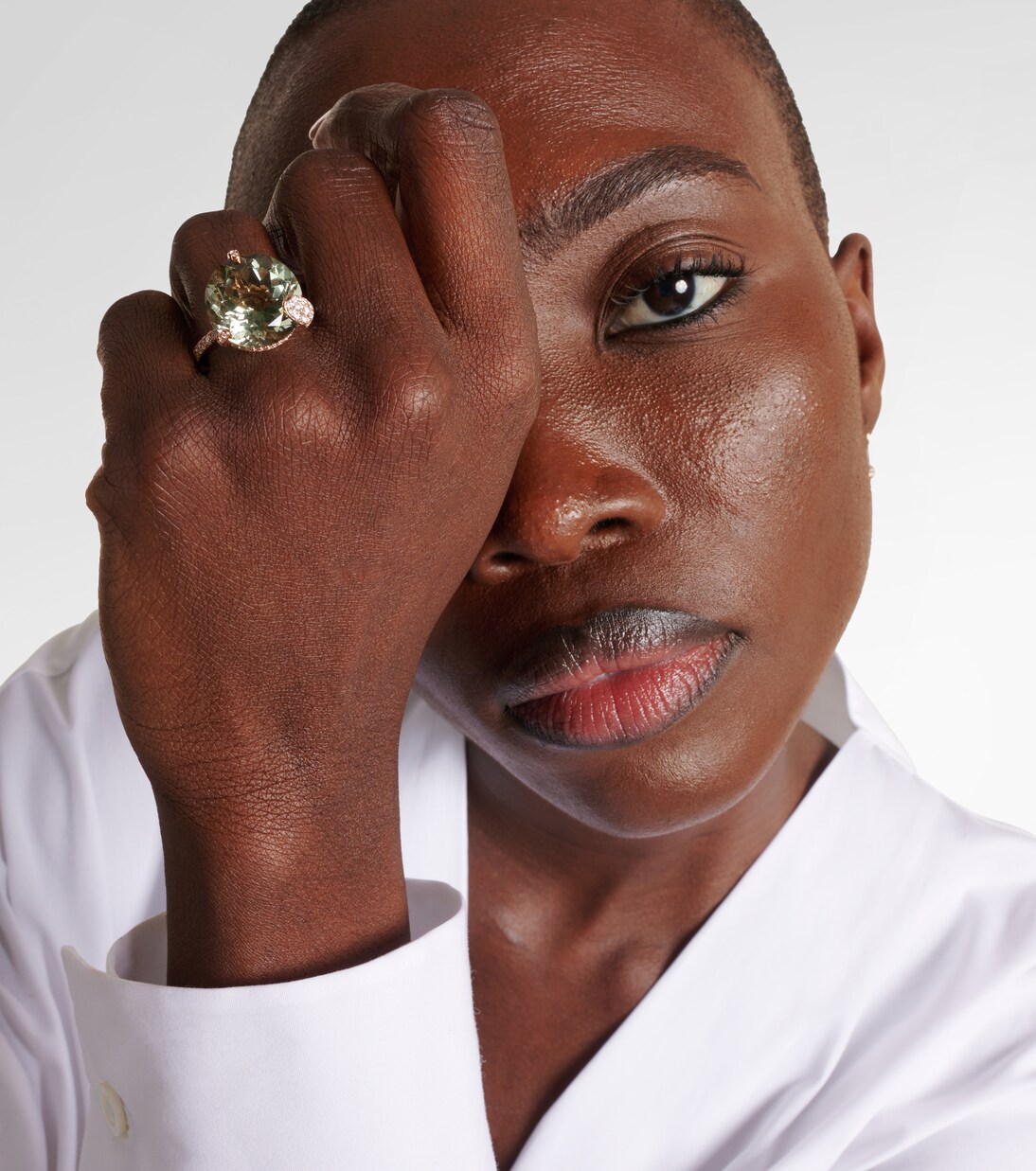 Bague Peekaboo en or rose 18 ct, prasiolite et diamants | Bucherer Fine Jewellery