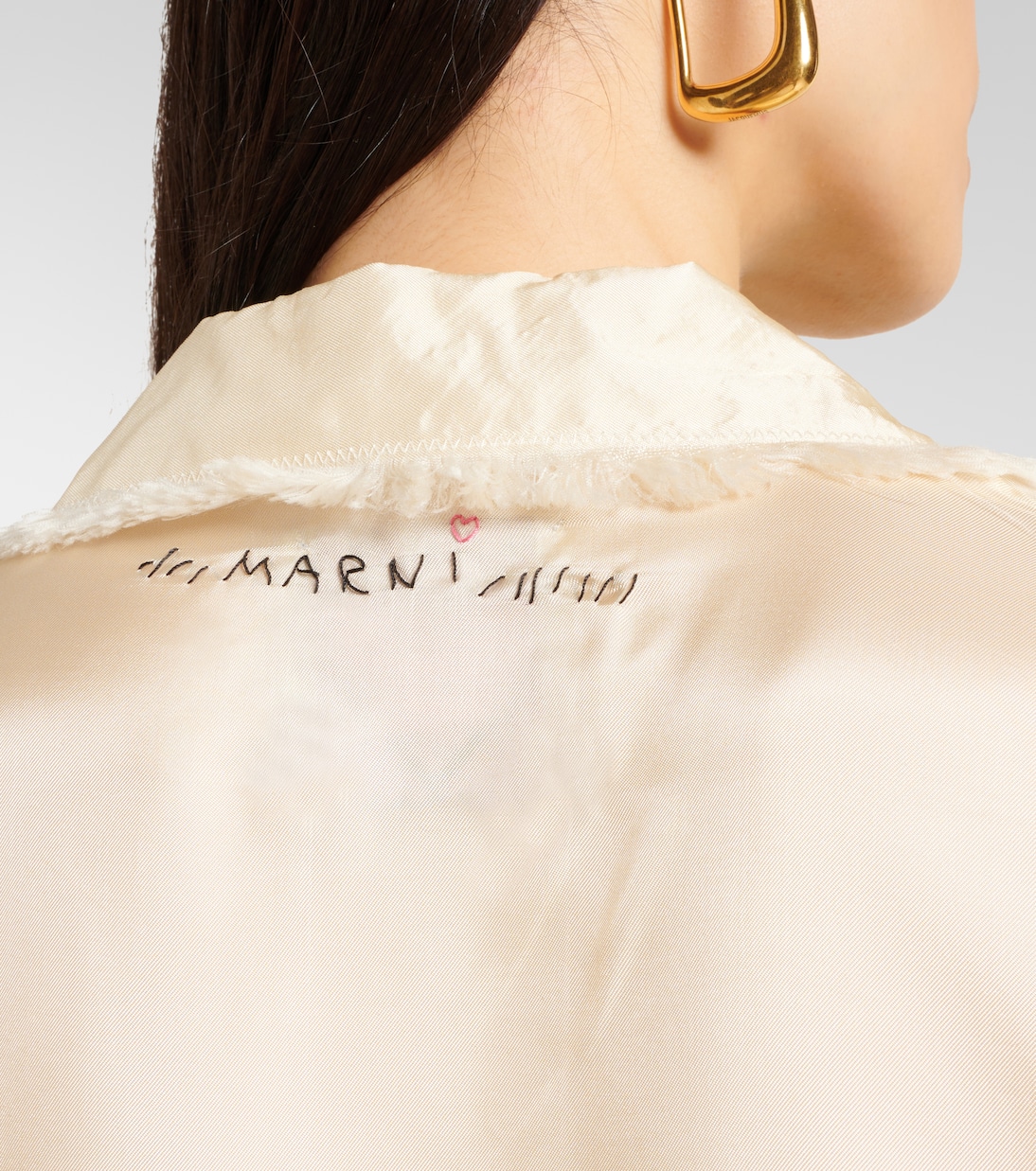 Bedrucktes Hemd aus Satin | Marni