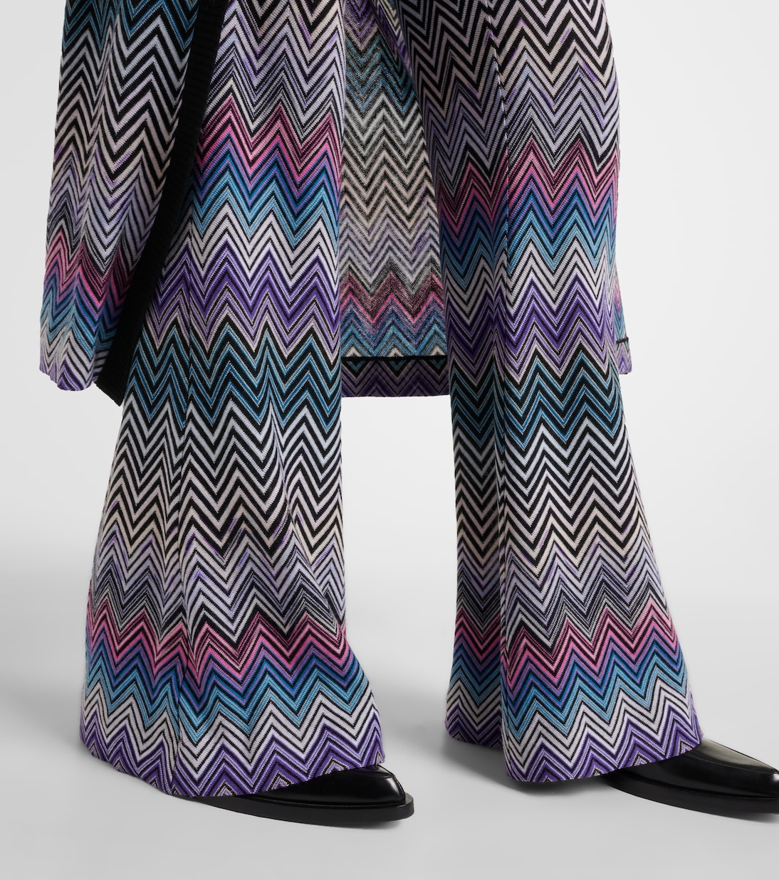 Schlaghose aus Häkelstrick | Missoni