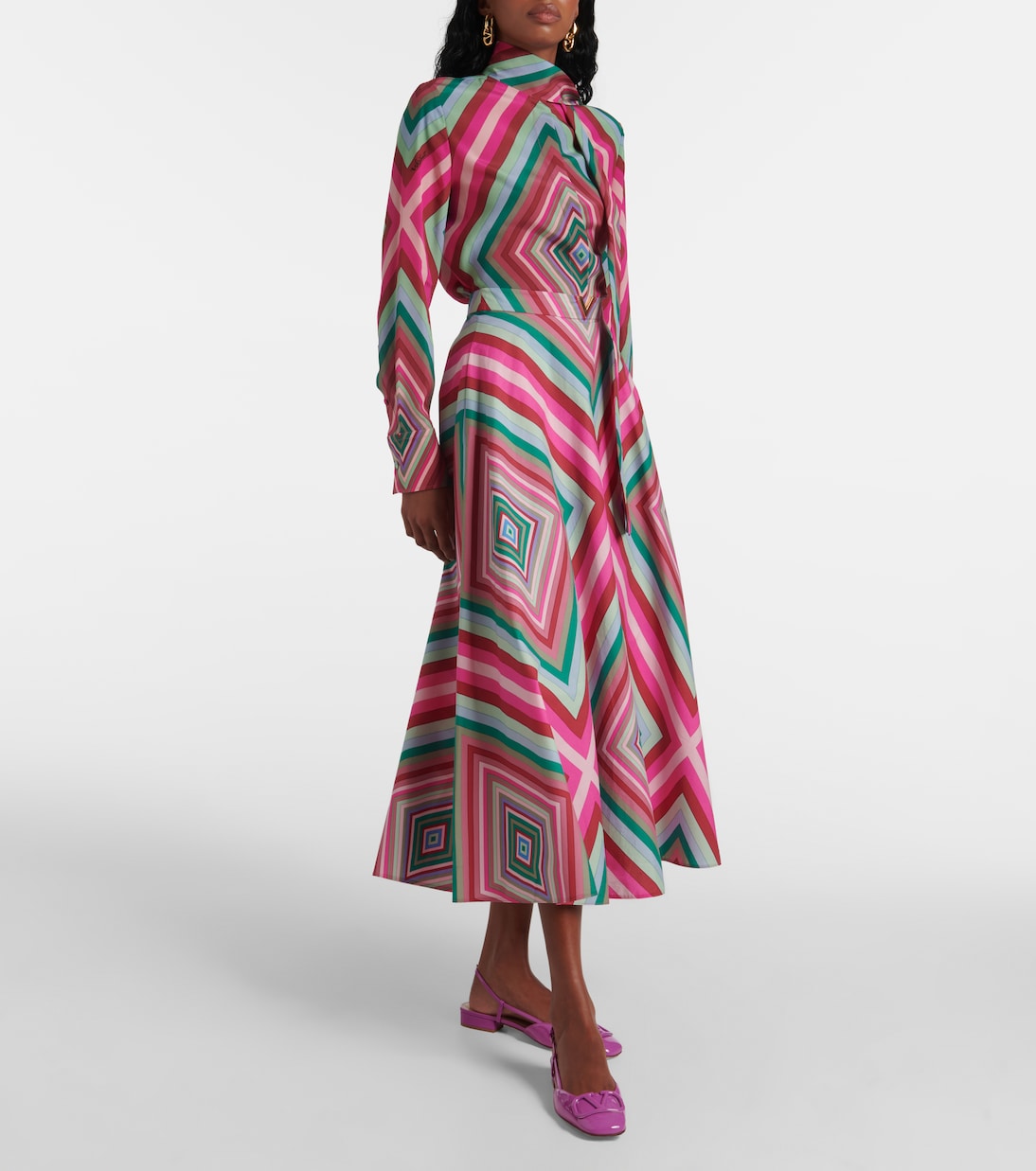 VLogo Signature patent leather flats | Valentino Garavani