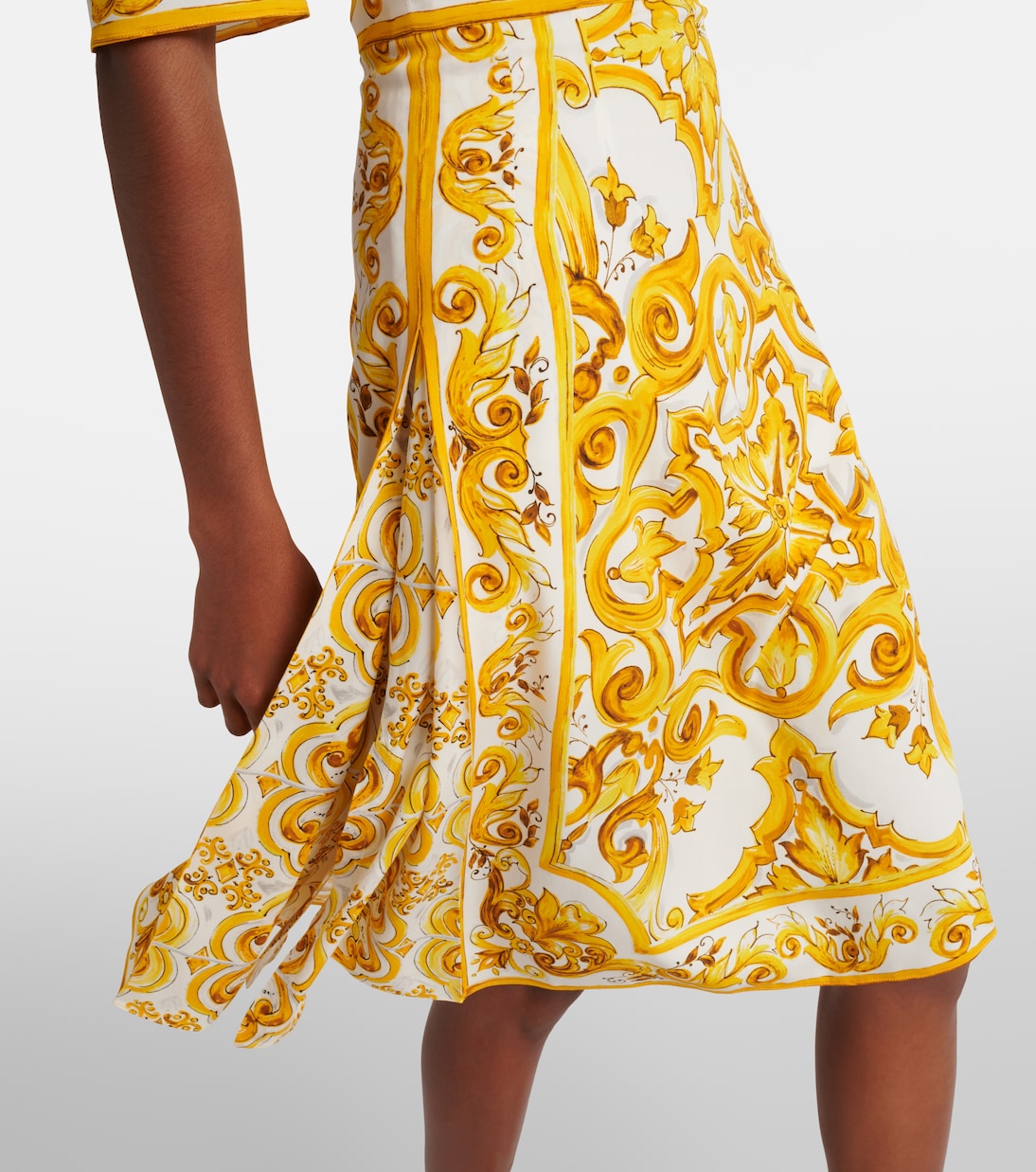 Midikleid Majolica aus Charmeuse | Dolce&Gabbana