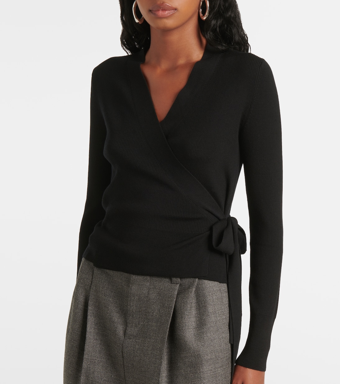 Wool wrap top | Jardin des Orangers