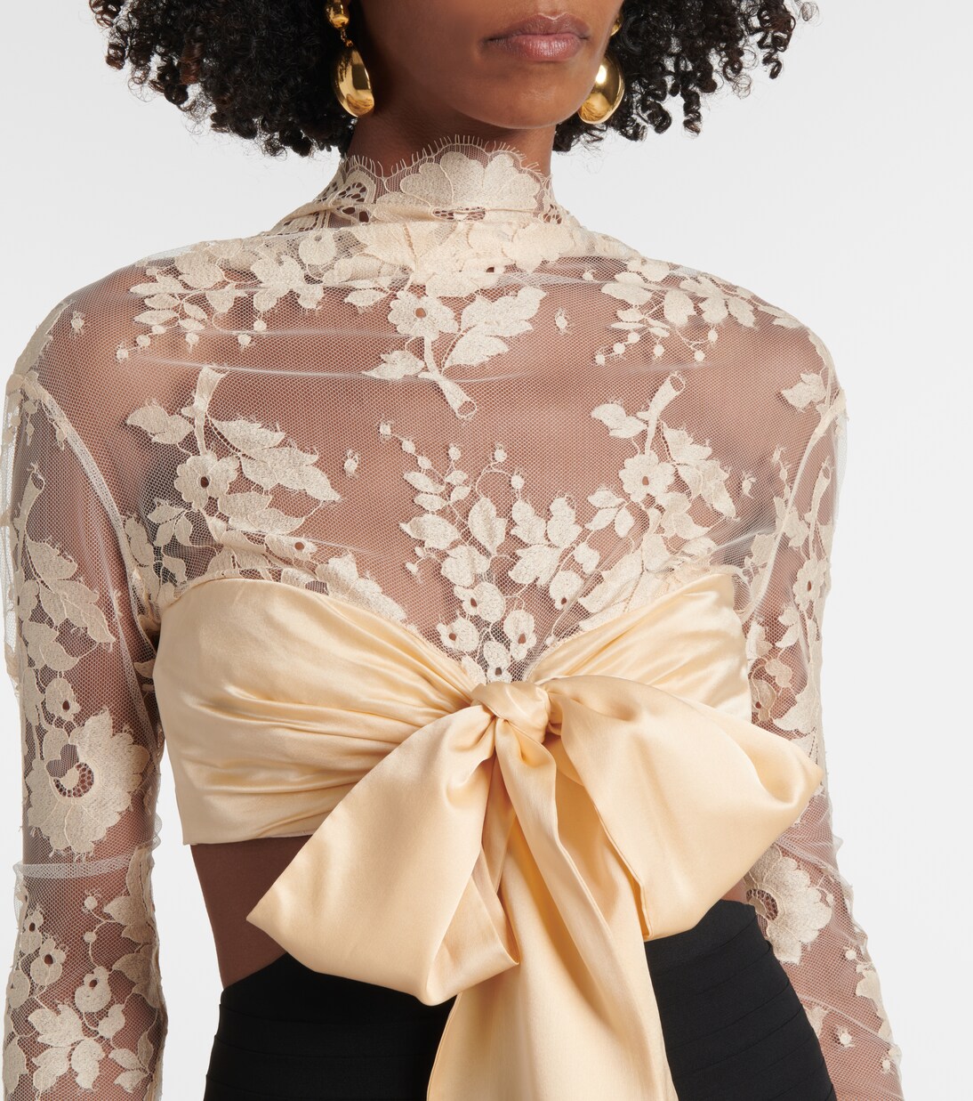 Illustration Flounce lace-trimmed minidress | Zimmermann