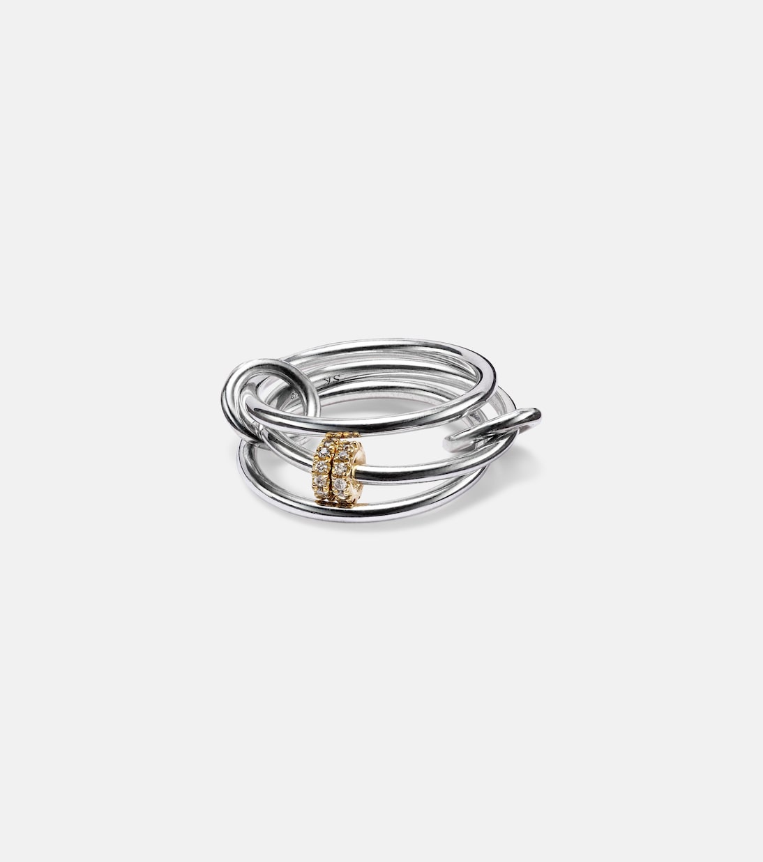 Anelli in argento sterling e oro 18kt con diamanti | Spinelli Kilcollin