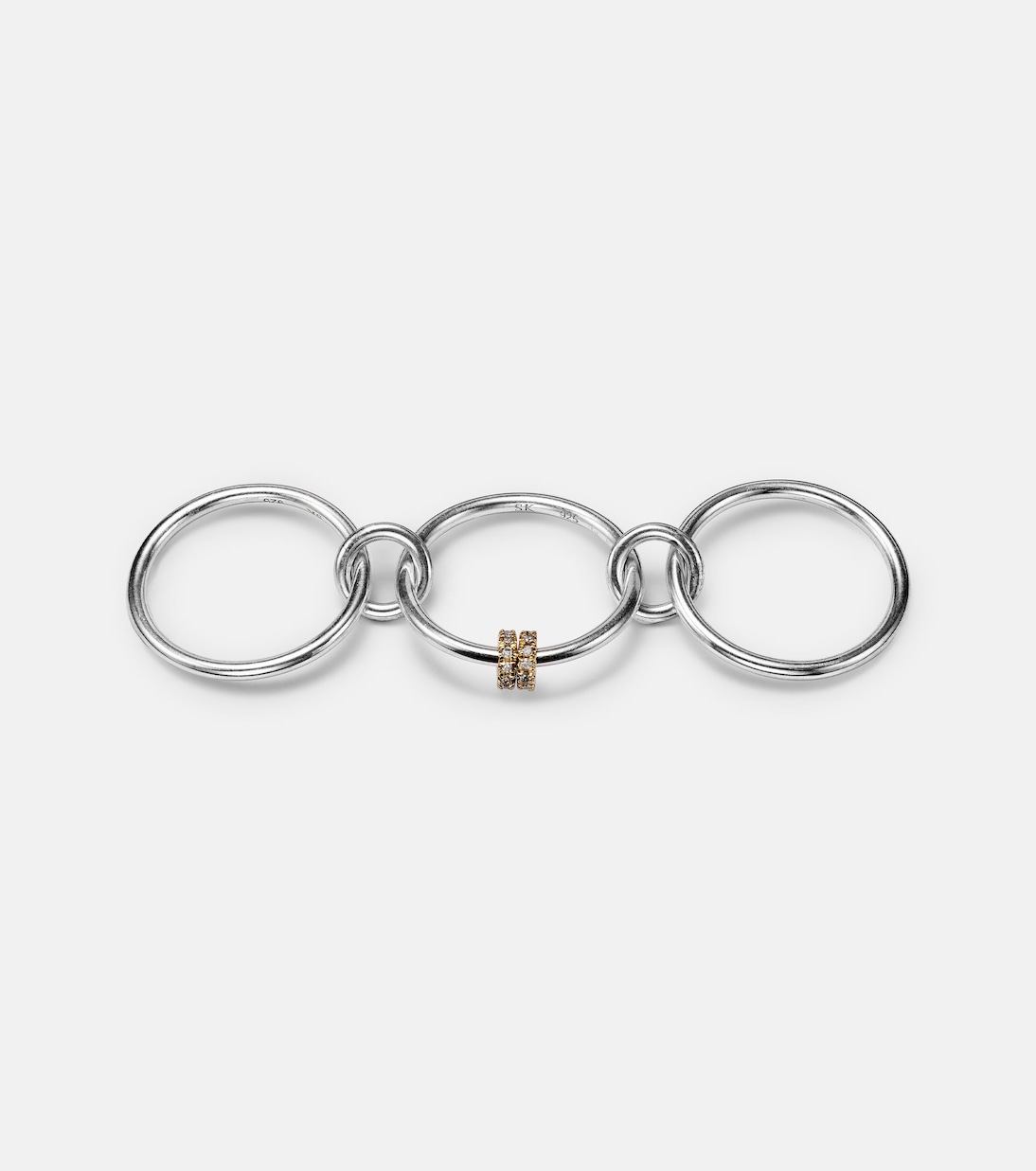 Anelli in argento sterling e oro 18kt con diamanti | Spinelli Kilcollin