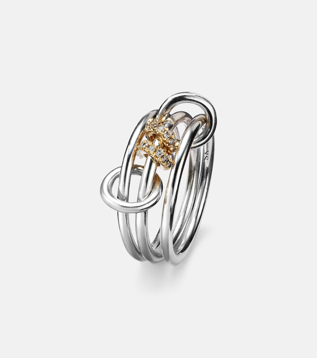 Anelli in argento sterling e oro 18kt con diamanti | Spinelli Kilcollin