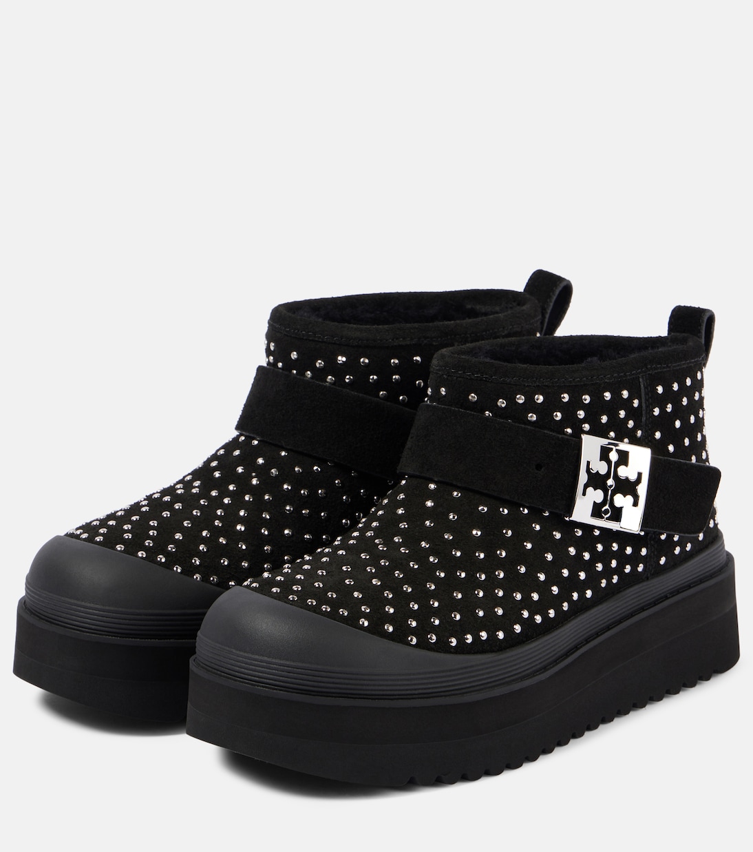 Mellow suede platform ankle boots | Tory Burch