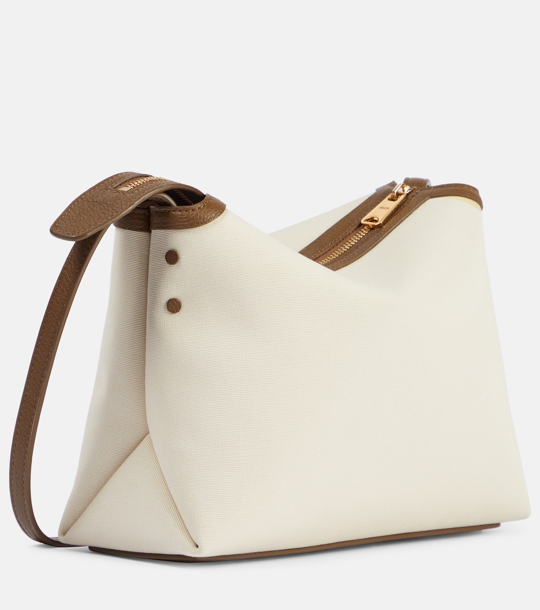 Schultertasche Lina aus Canvas mit Leder | Khaite