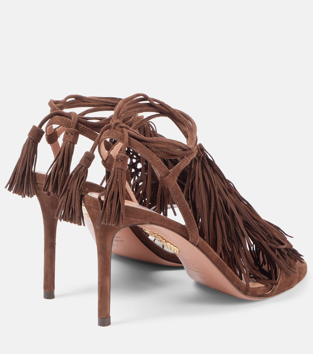 Sandalen 85 aus Veloursleder | Aquazzura