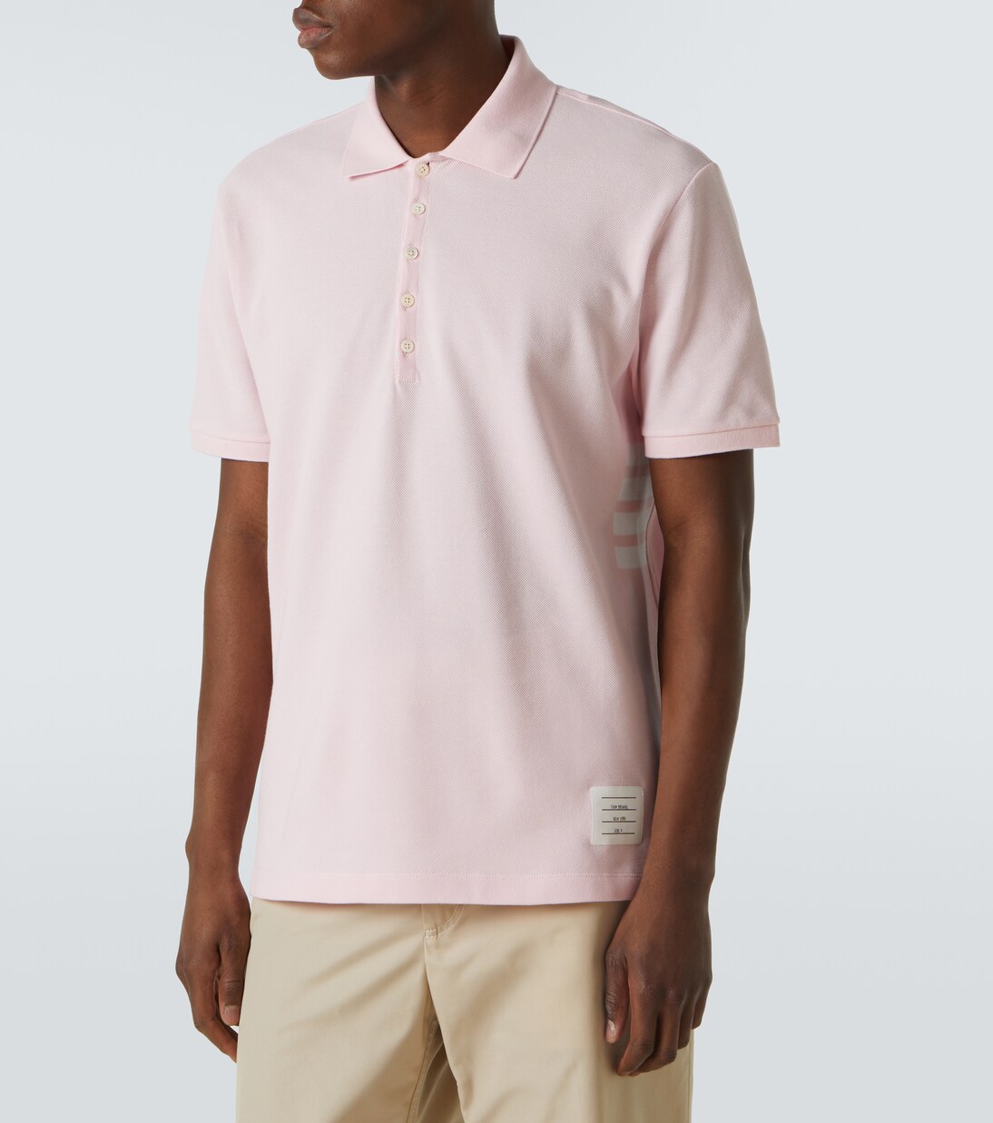 4-Bar cotton polo shirt | Thom Browne