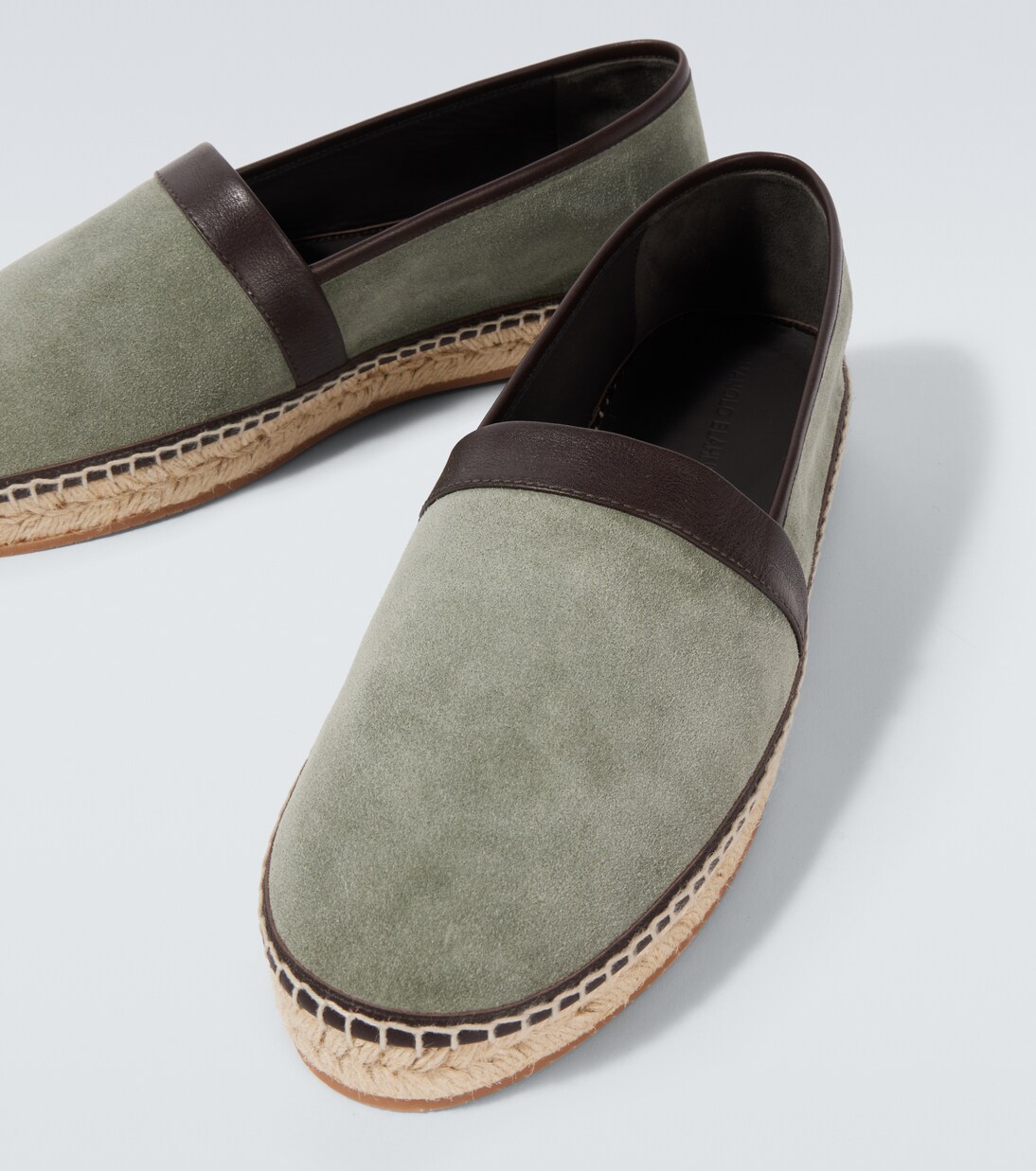Nerano leather-trimmed suede espadrilles | Manolo Blahnik