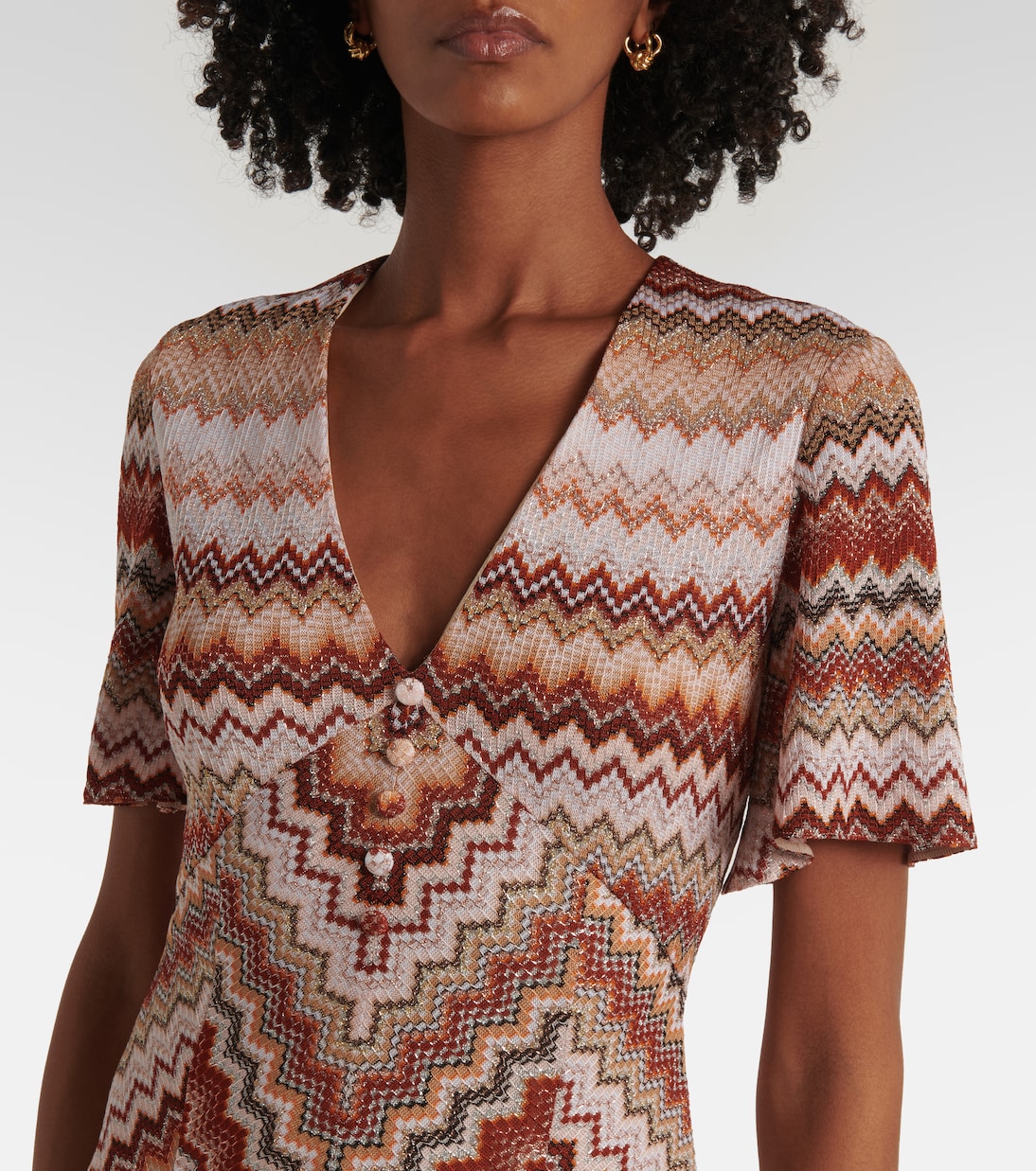 Maxikleid aus Häkelstrick | Missoni
