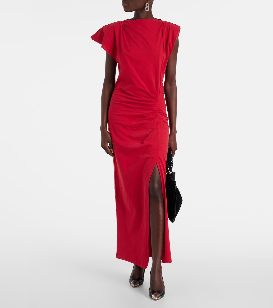 Abito lungo Nadela in jersey di cotone | Isabel Marant