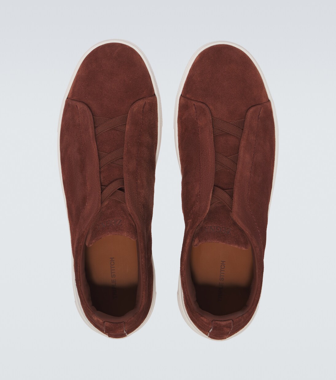 Triple Stitch Low suede sneakers | Zegna