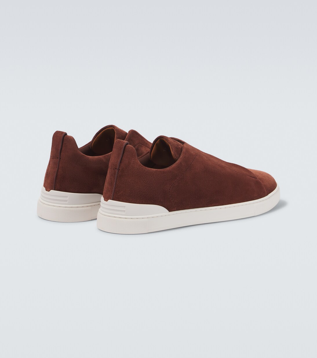 Triple Stitch Low suede sneakers | Zegna
