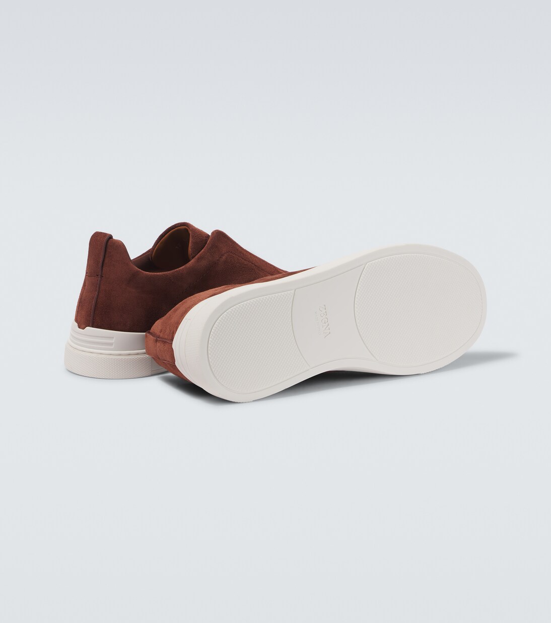 Triple Stitch Low suede sneakers | Zegna