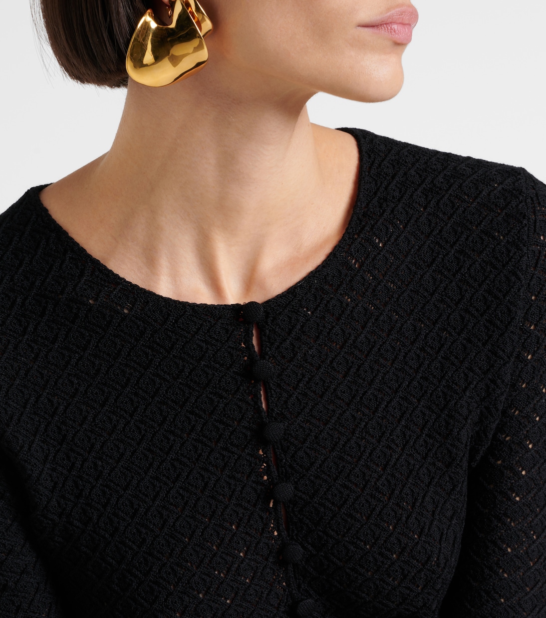 Minikleid aus Häkelstrick | Saint Laurent