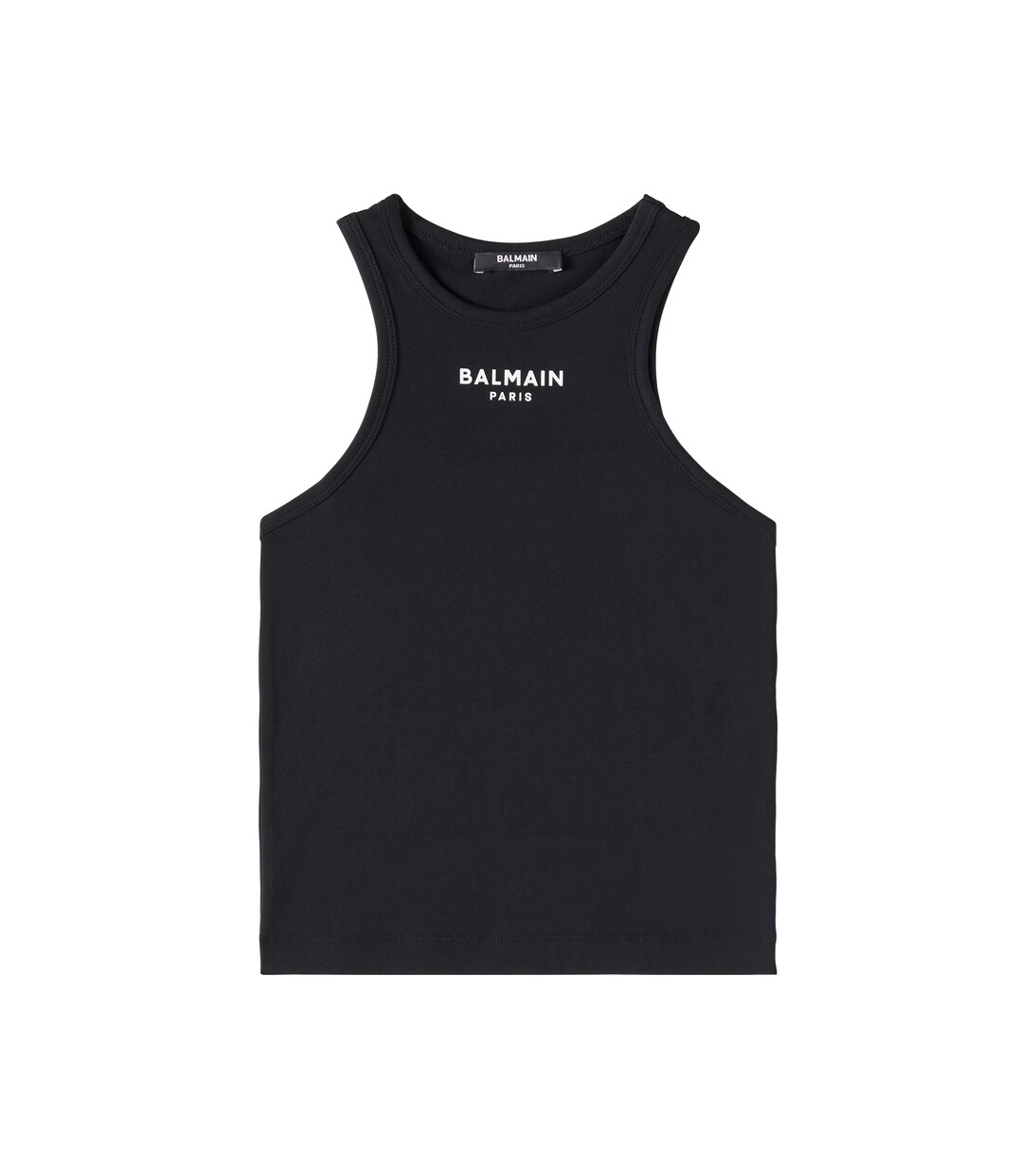 Logo cotton-blend tank top | Balmain Kids