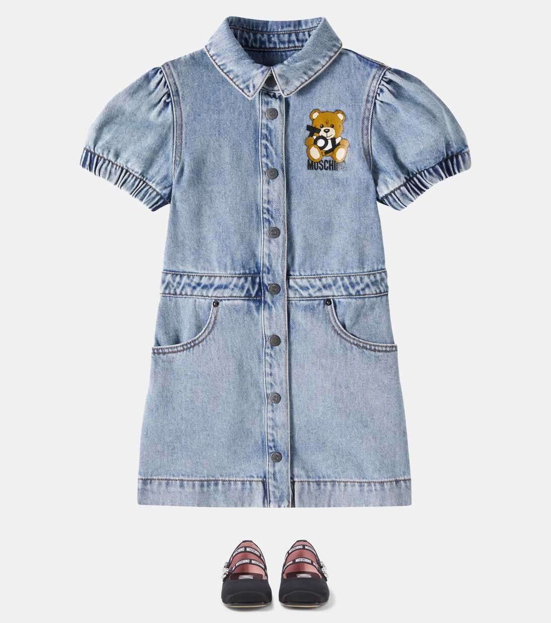 Ballerine con pelle | Moschino Kids
