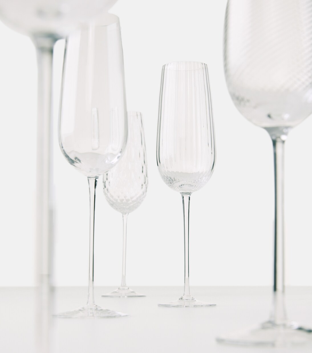 Tolomeo set of 6 champagne flute glasses | NasonMoretti