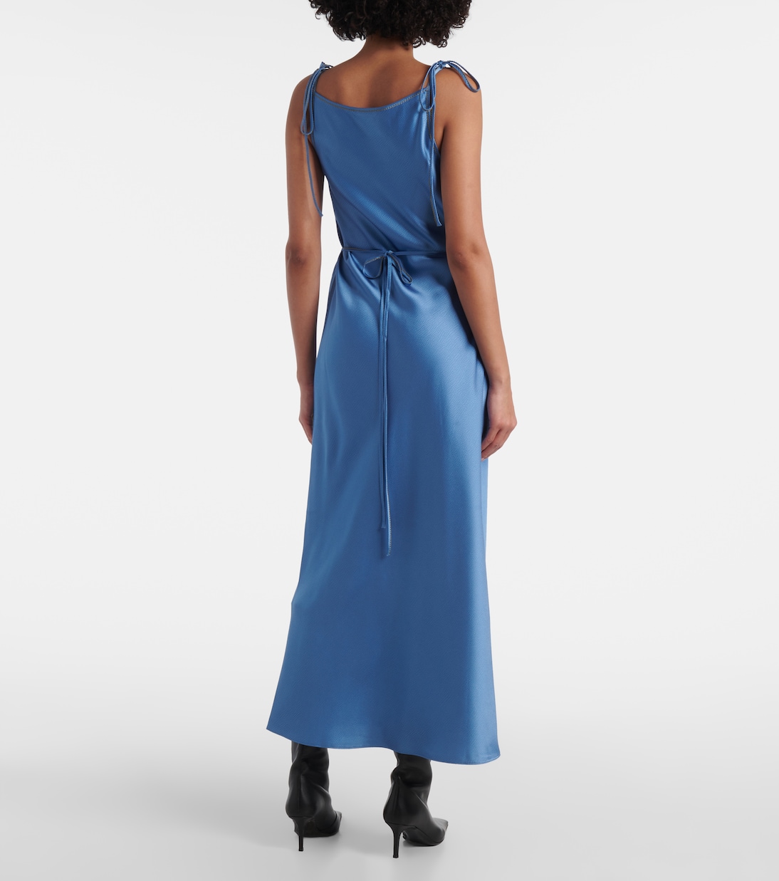 Robe longue en satin | Acne Studios