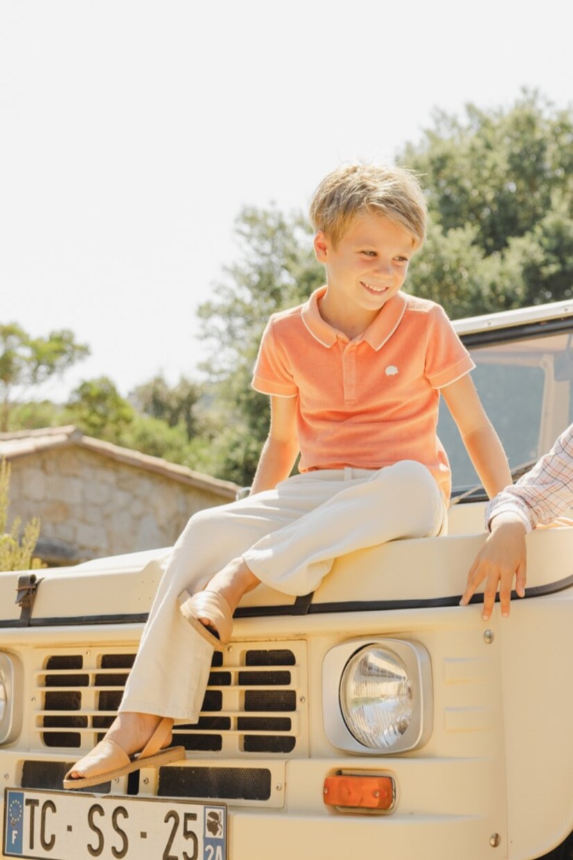 Cotton and linen cargo pants | Tartine et Chocolat