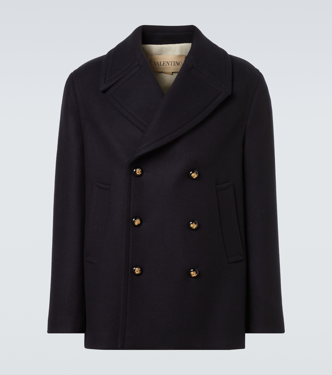 Double-breasted virgin wool jacket | Valentino