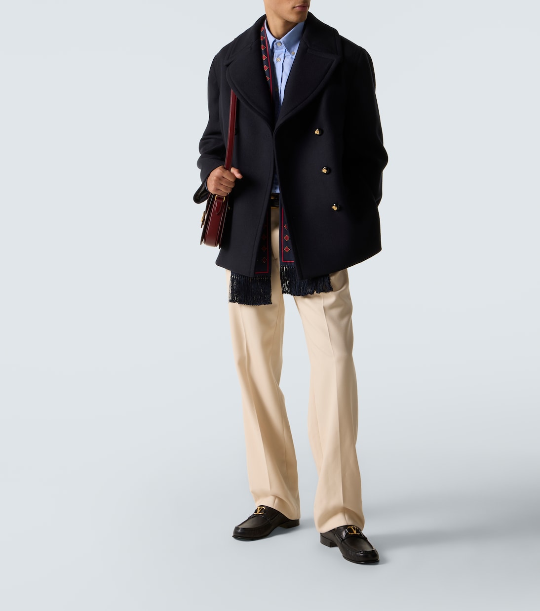 Double-breasted virgin wool jacket | Valentino