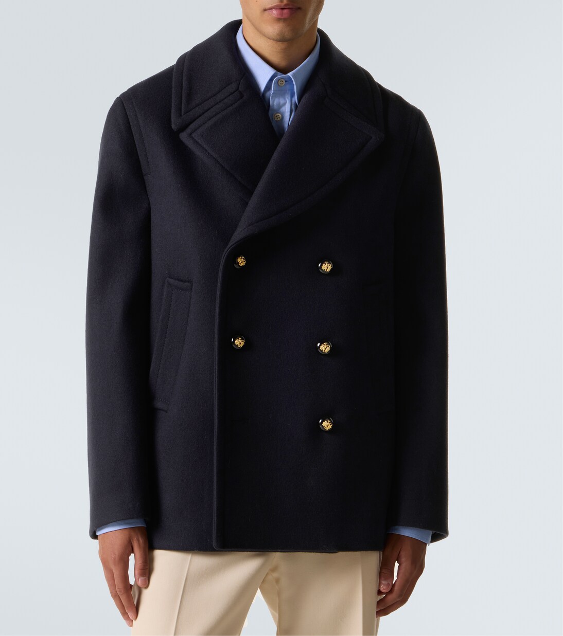 Double-breasted virgin wool jacket | Valentino