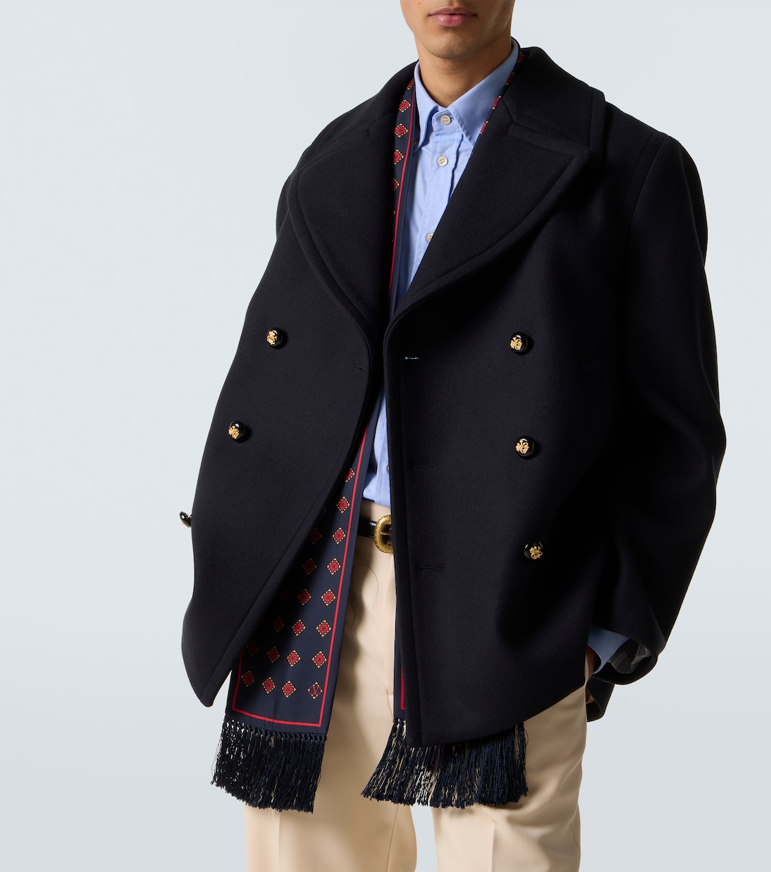 Double-breasted virgin wool jacket | Valentino