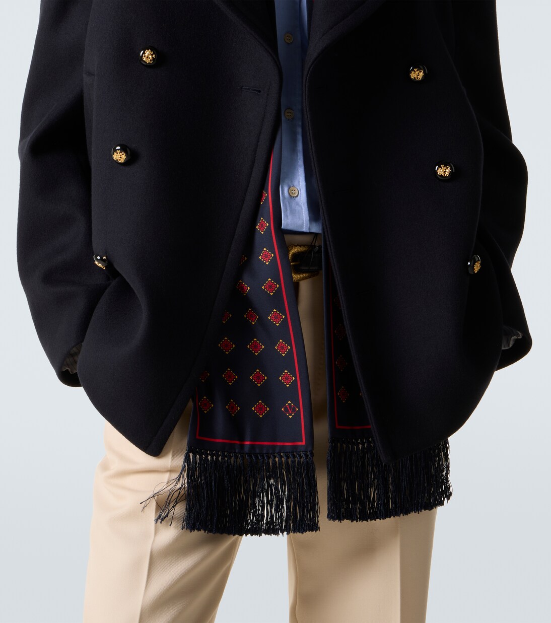 Double-breasted virgin wool jacket | Valentino