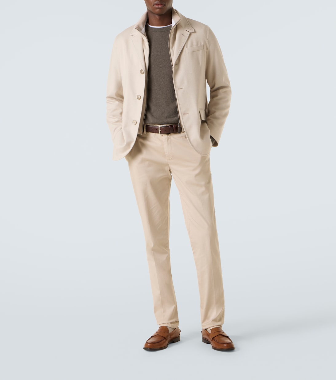 Layered silk and cashmere blazer | Herno