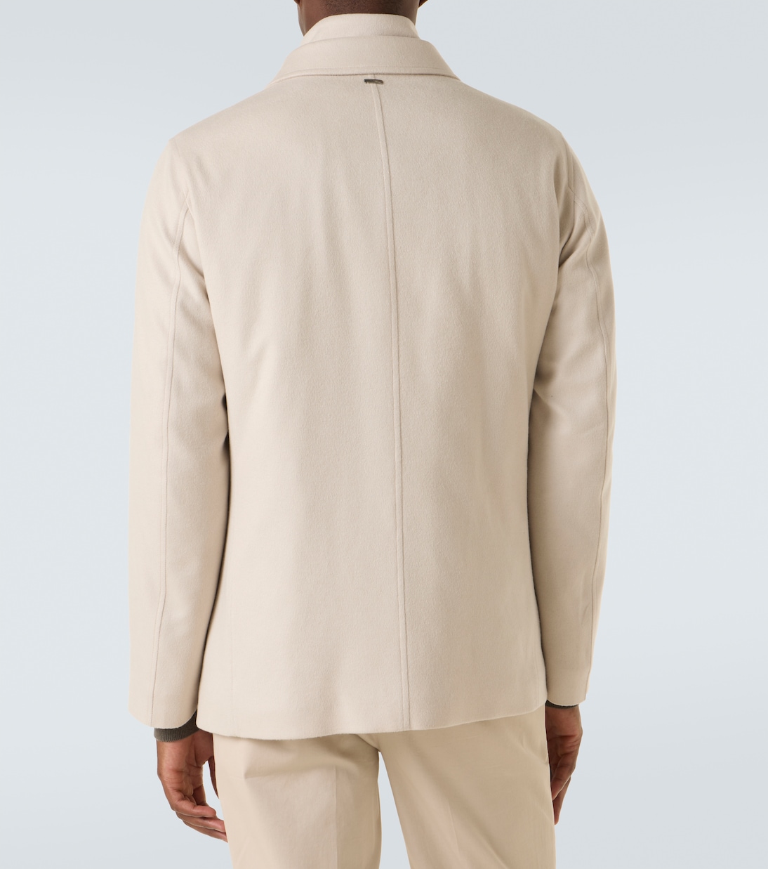 Layered silk and cashmere blazer | Herno