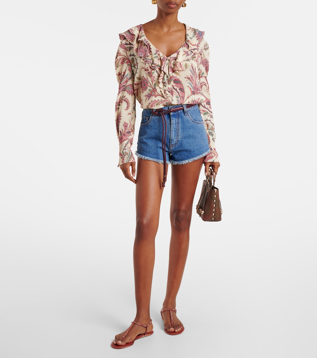 Sandalen Diana aus Satin mit Kristallen | Rene Caovilla