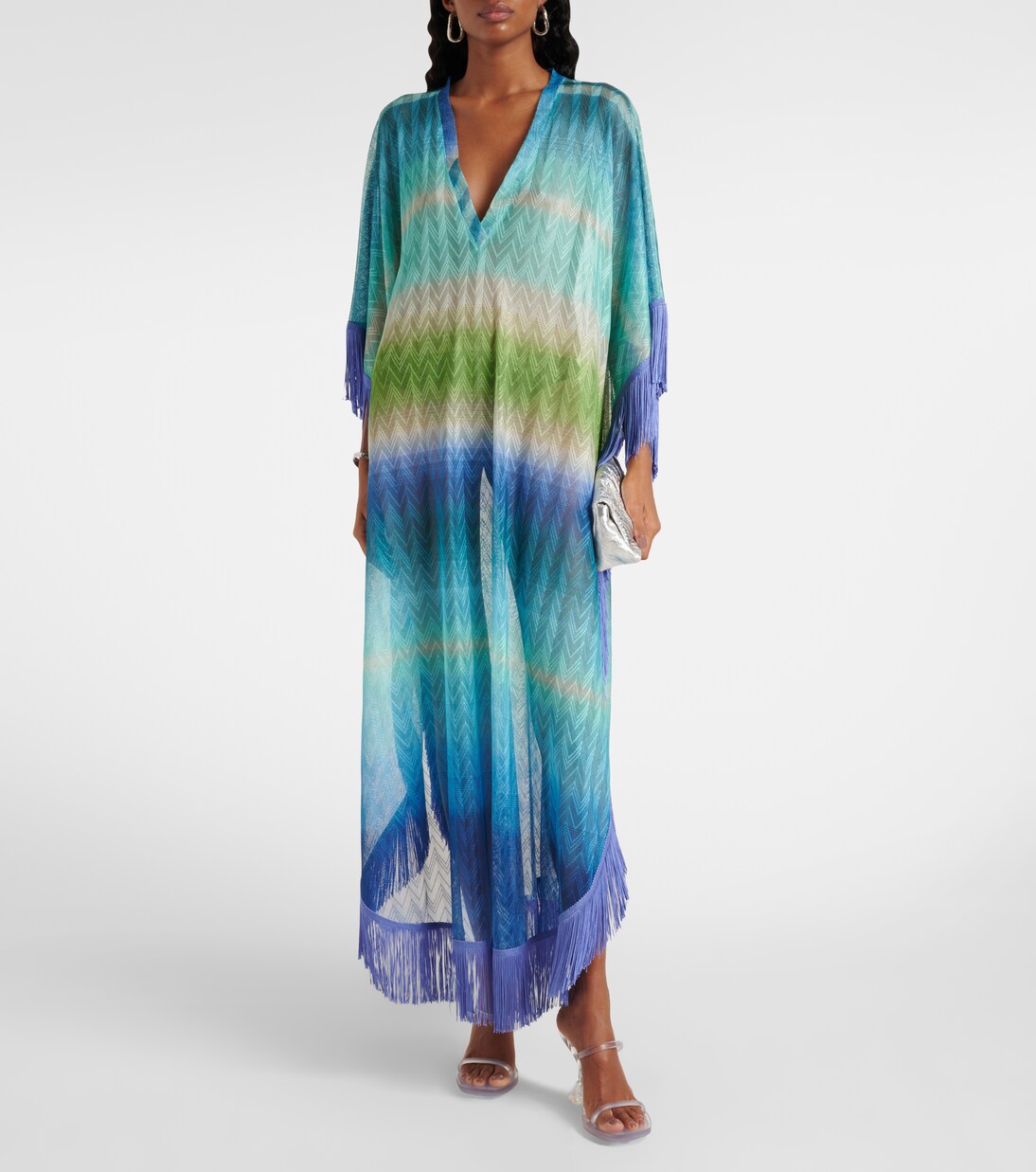 Kaftan aus Häkelstrick | Missoni