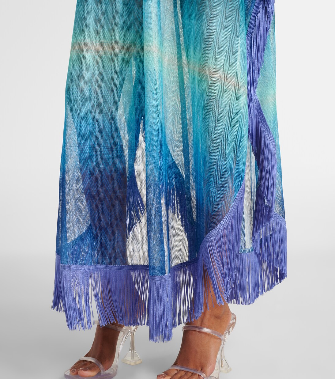 Kaftan aus Häkelstrick | Missoni