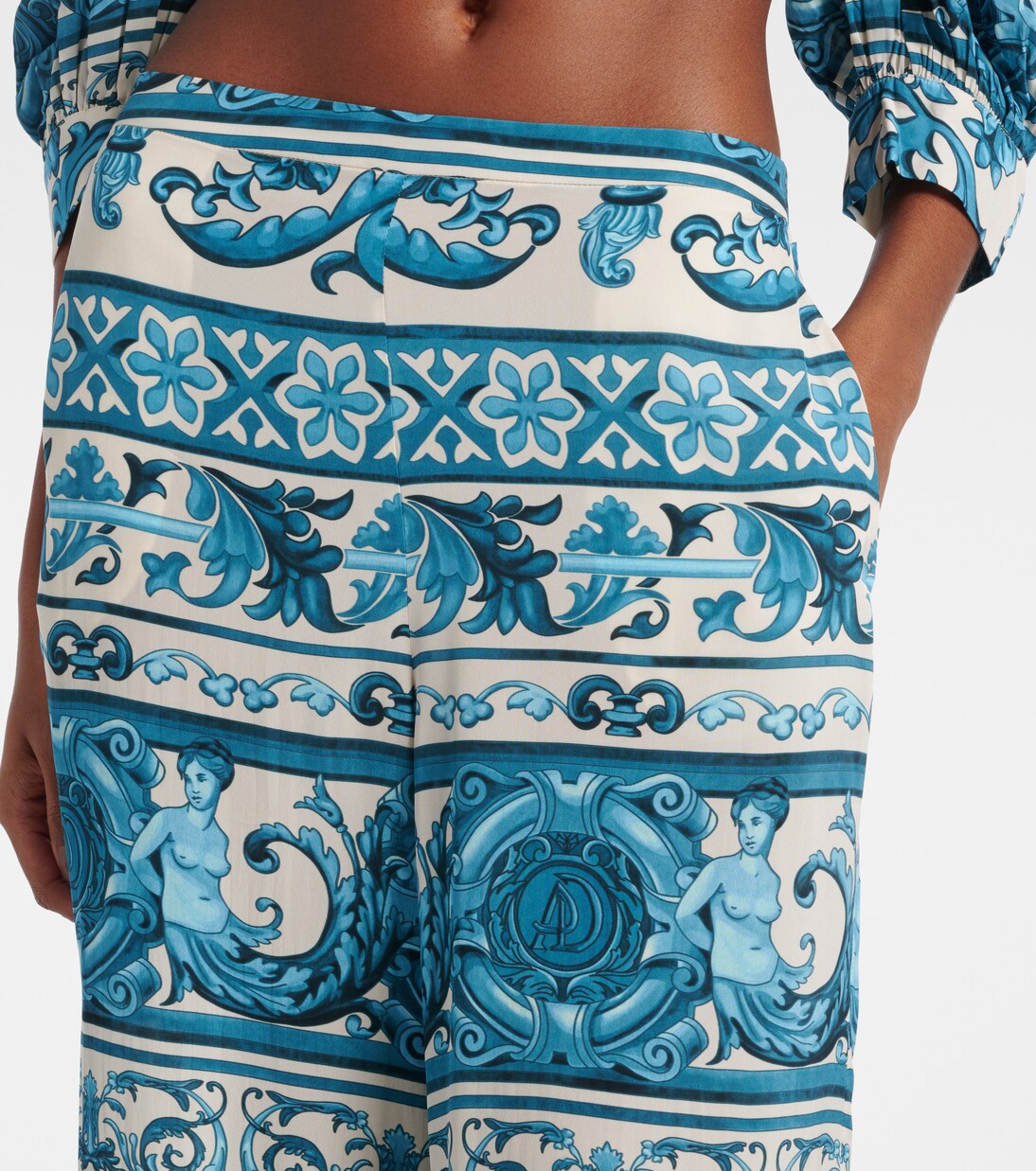 Pantalon ample imprimé | Adriana Degreas