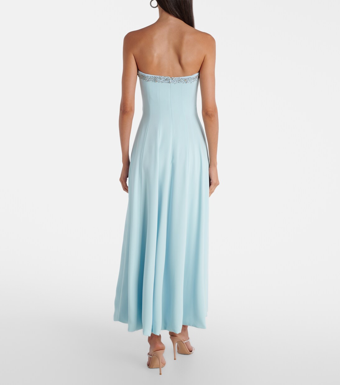 Verziertes Cocktailkleid Aldina aus Crêpe | Costarellos