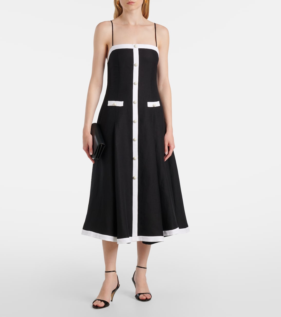 Midikleid Cordelia aus einem Leinengemisch | Simkhai