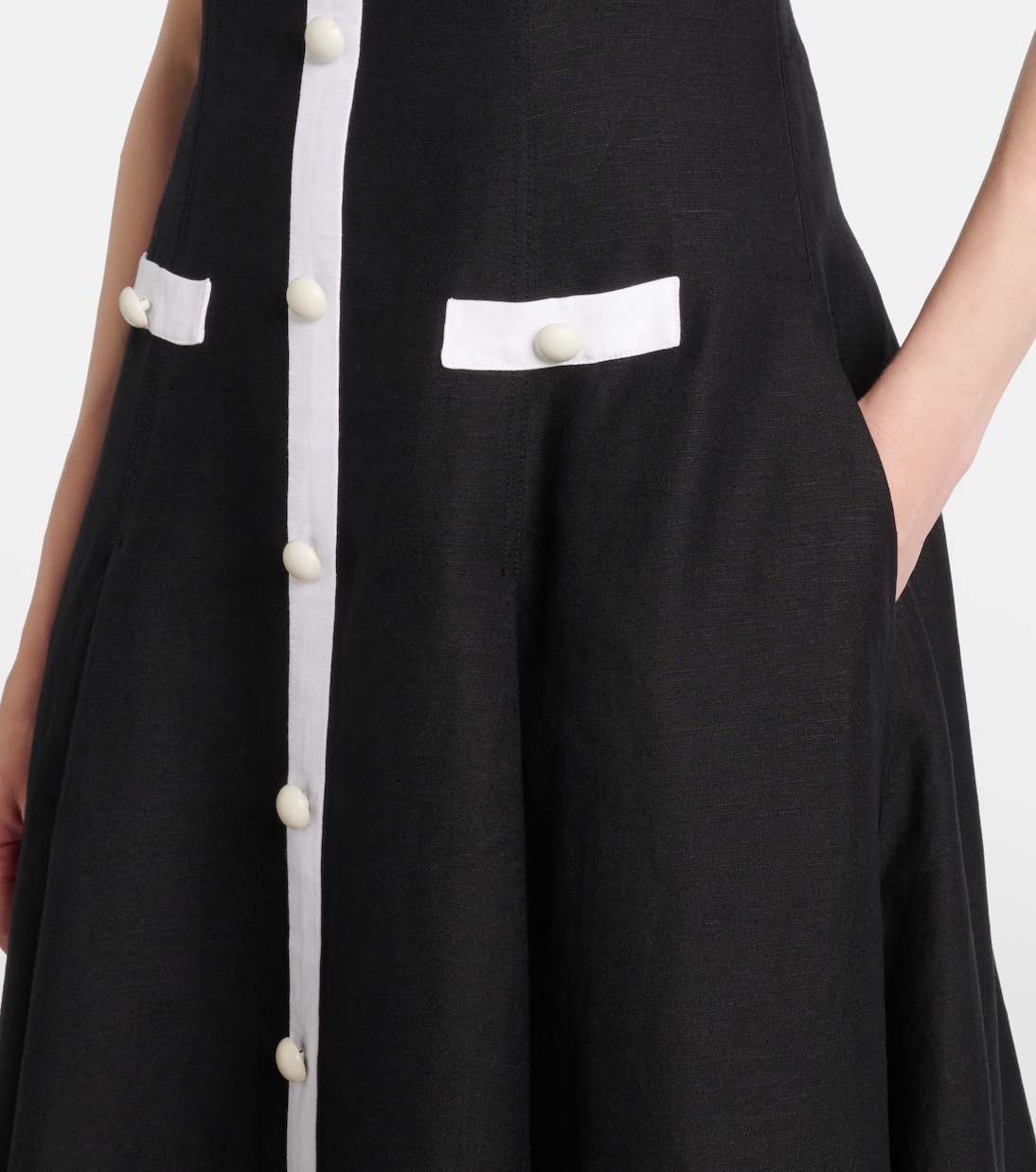 Midikleid Cordelia aus einem Leinengemisch | Simkhai