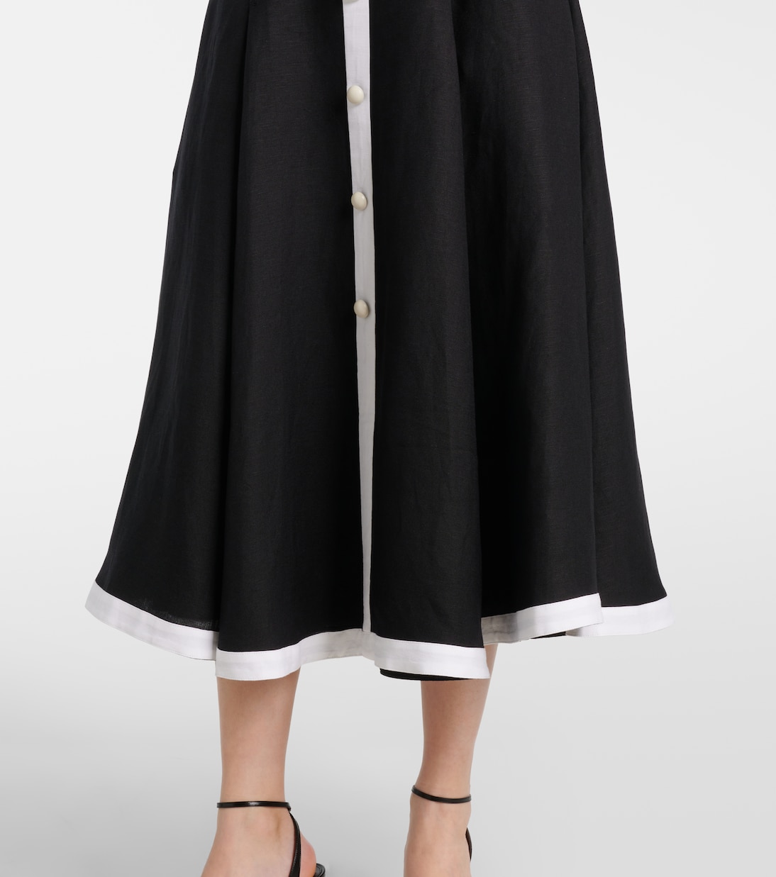 Midikleid Cordelia aus einem Leinengemisch | Simkhai