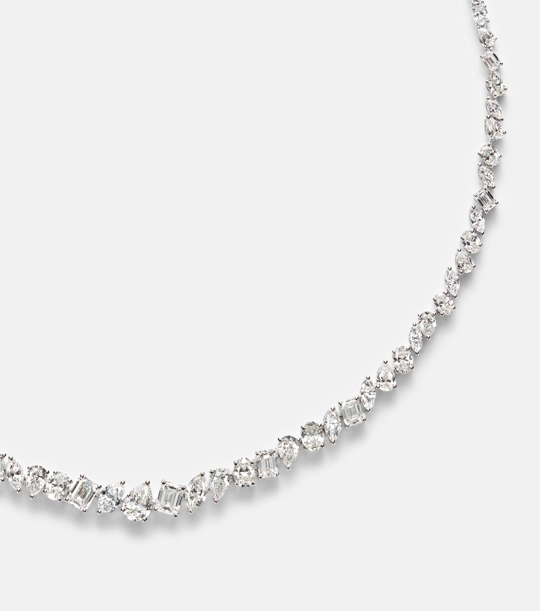 Collier en or blanc 18 ct et diamants | Kamyen