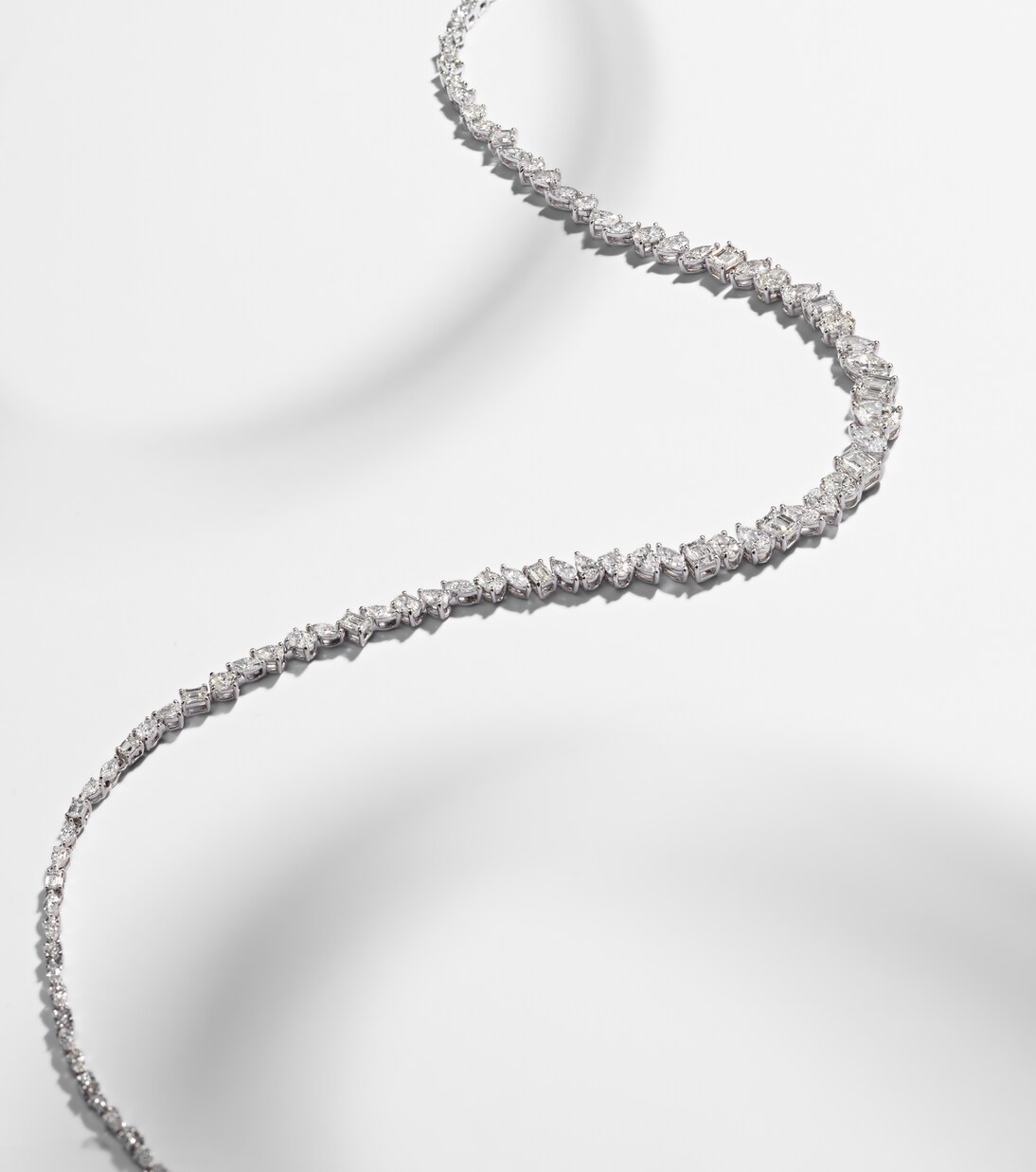 Collier en or blanc 18 ct et diamants | Kamyen