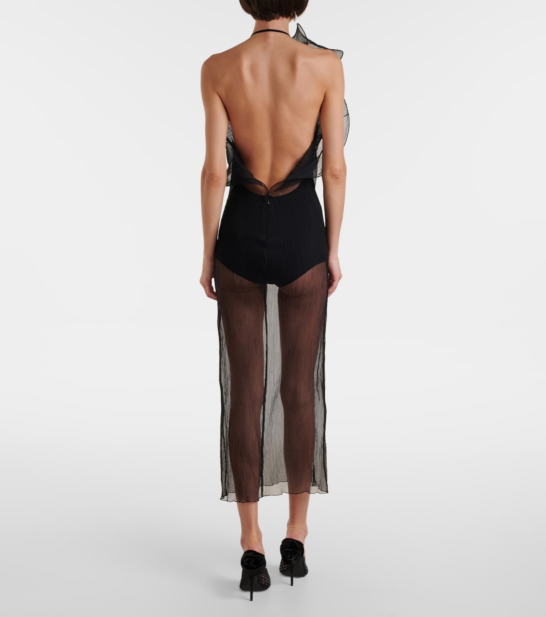 Abito midi in organza di seta | Magda Butrym