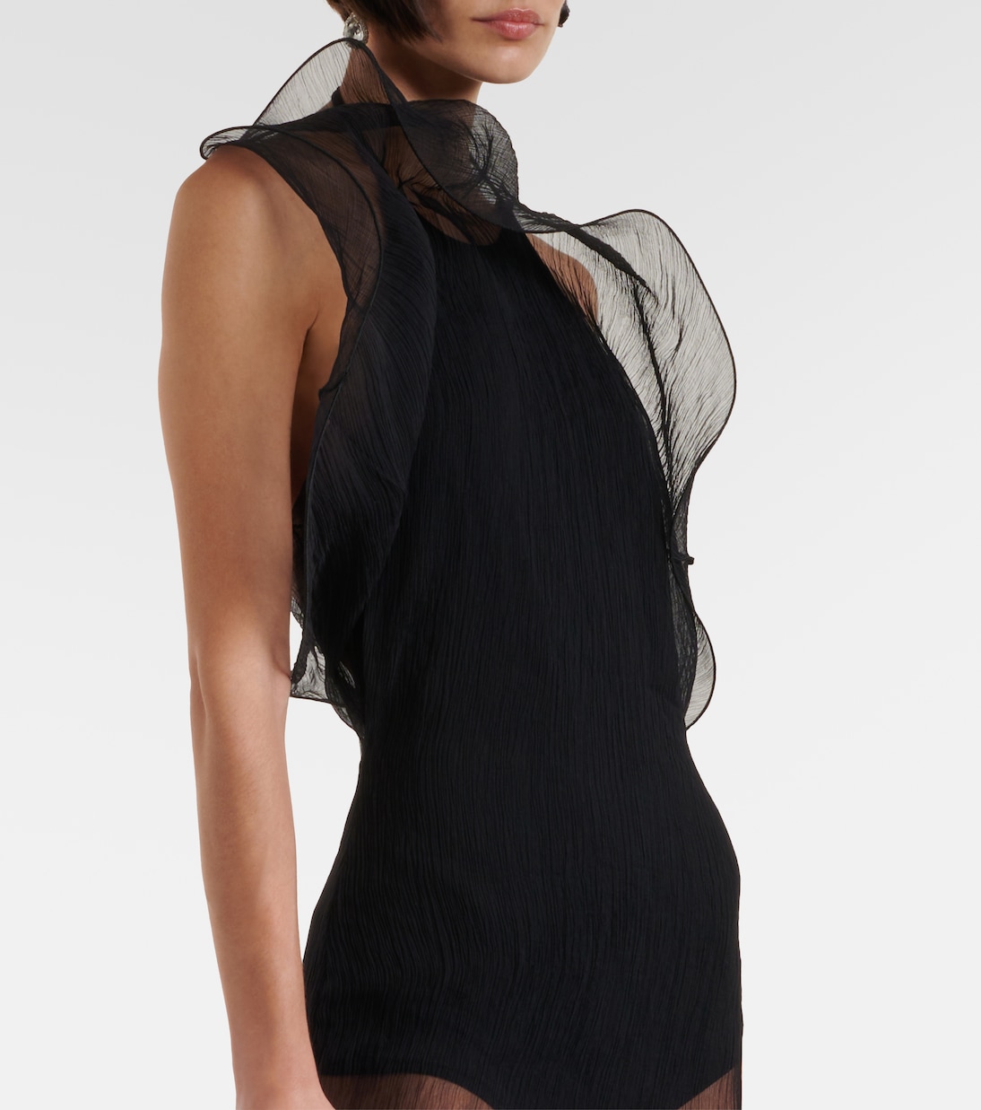 Abito midi in organza di seta | Magda Butrym