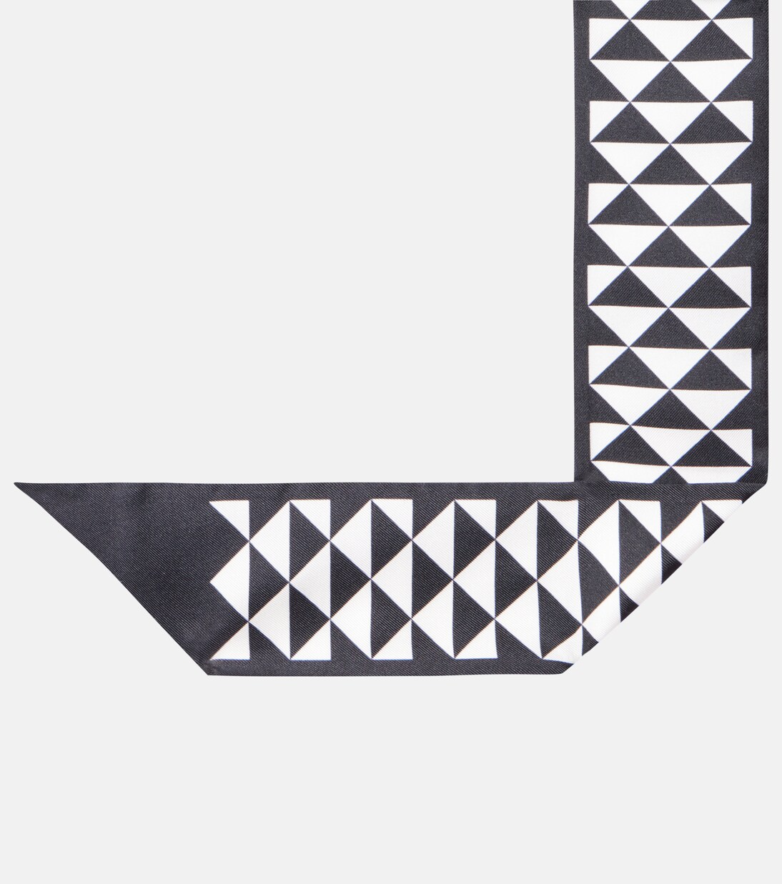 Printed silk twill scarf | Prada