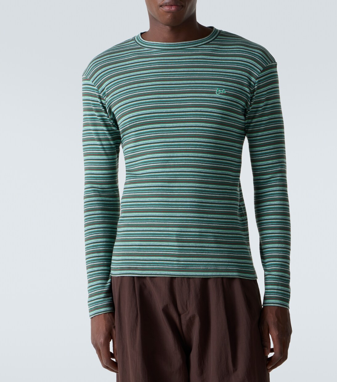 Striped cotton jersey T-shirt  | ERL